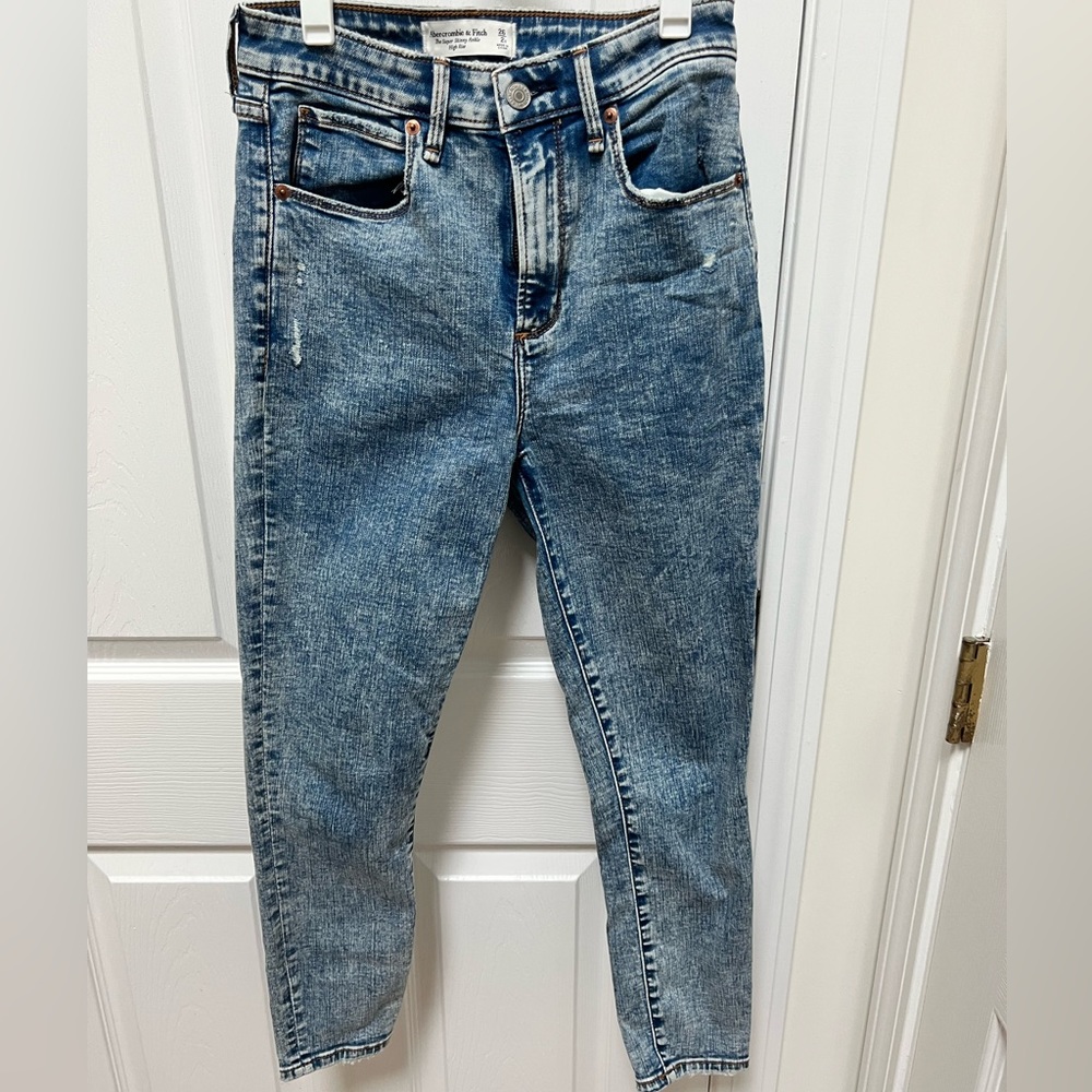 Abercrombie Super Skinny Ankle High Rise Jeans